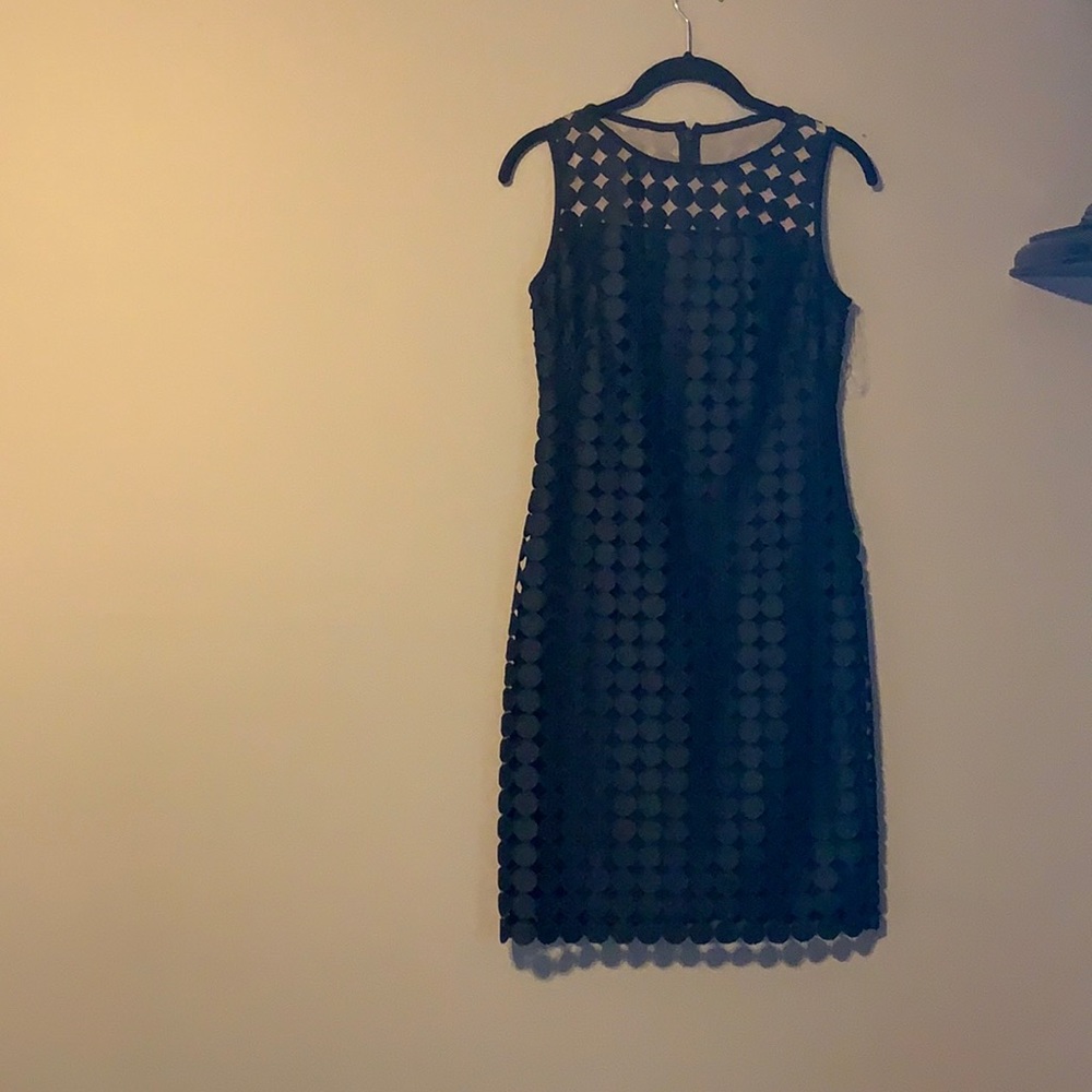 Black formal dress.